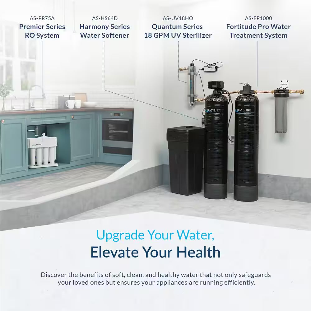 Premier Series 75 GPD under Sink Reverse Osmosis Water Filtration System with Brushed Nickel Faucet