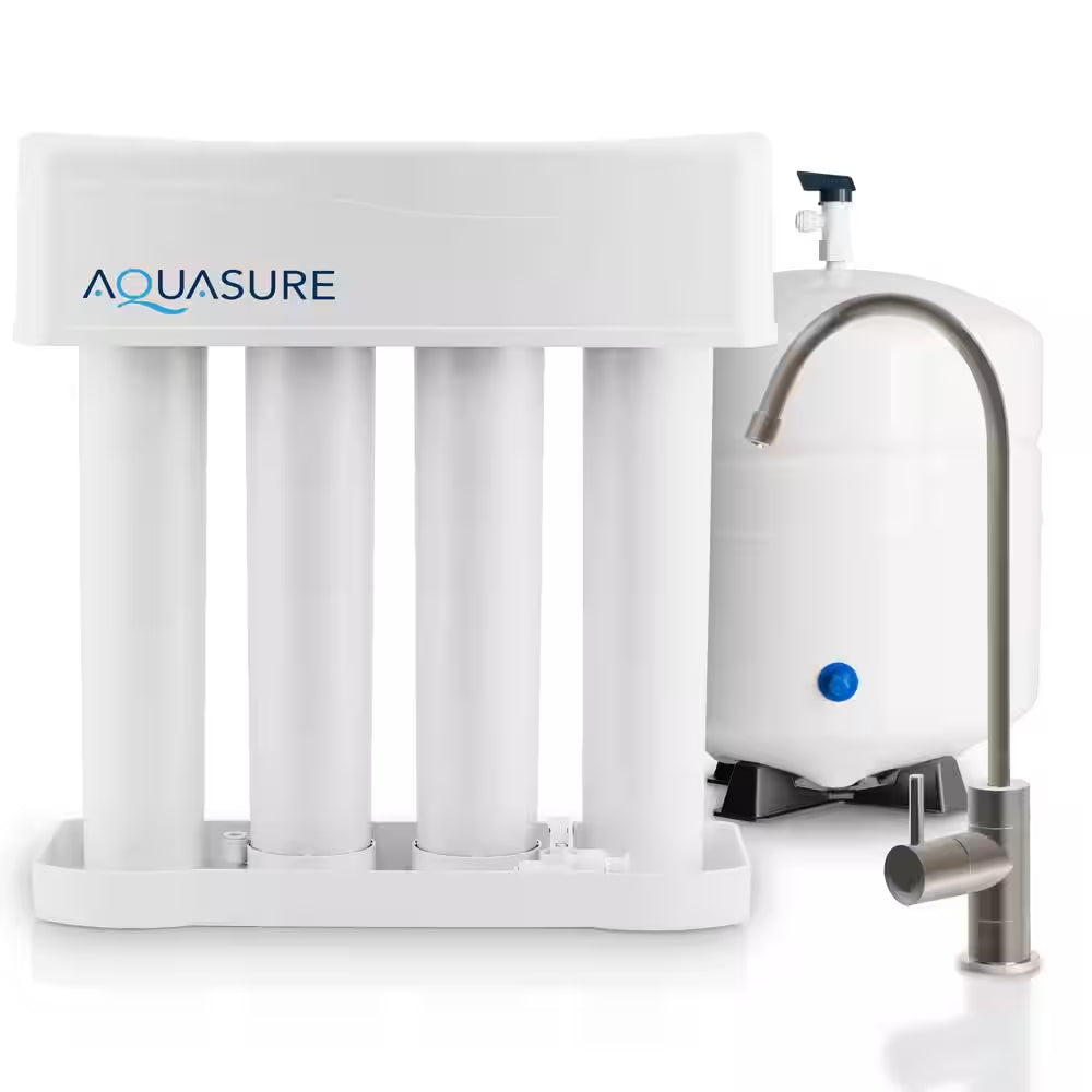 Premier Series 75 GPD under Sink Reverse Osmosis Water Filtration System with Brushed Nickel Faucet