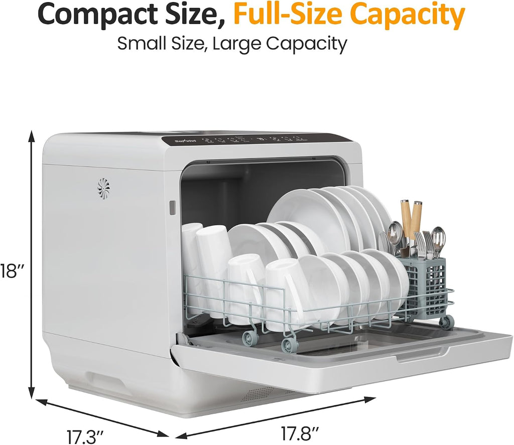 Portable Dishwasher 18’’ Countertop with 152OZ Water Tank